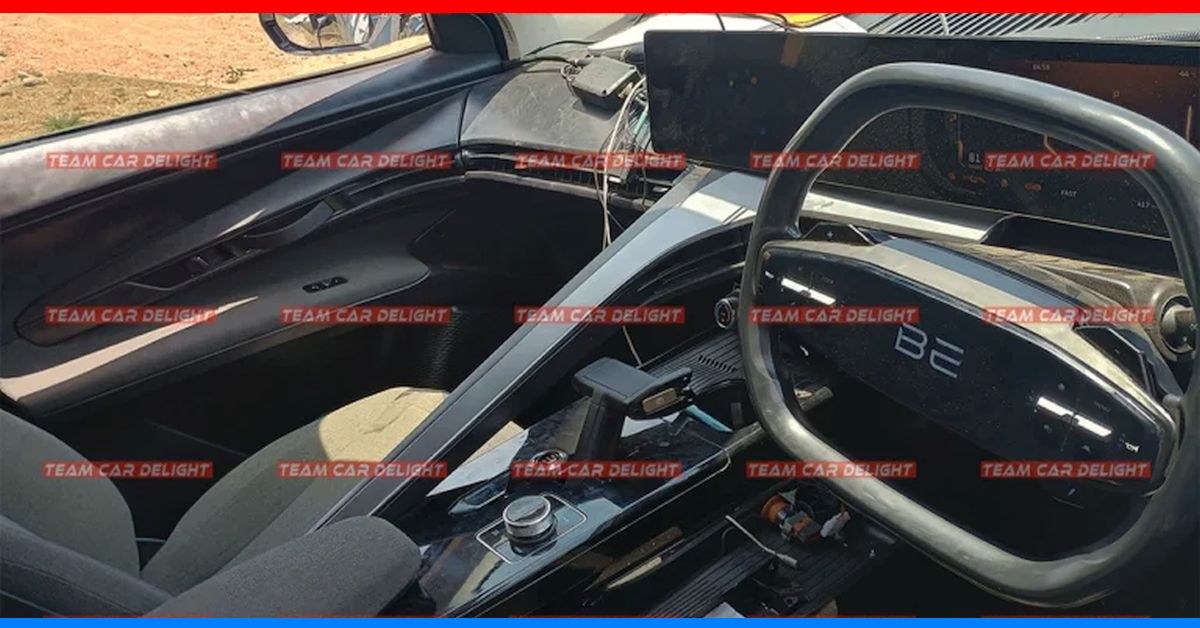 Production-Spec Mahindra BE.05 Electric SUV's Interior Spied