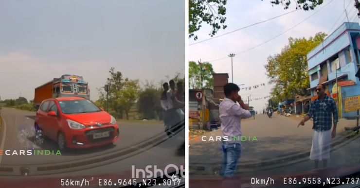 Angry Uncle Makes Hyundai Grand i10 Driver Do Sit-Ups For Rash Driving [Video]