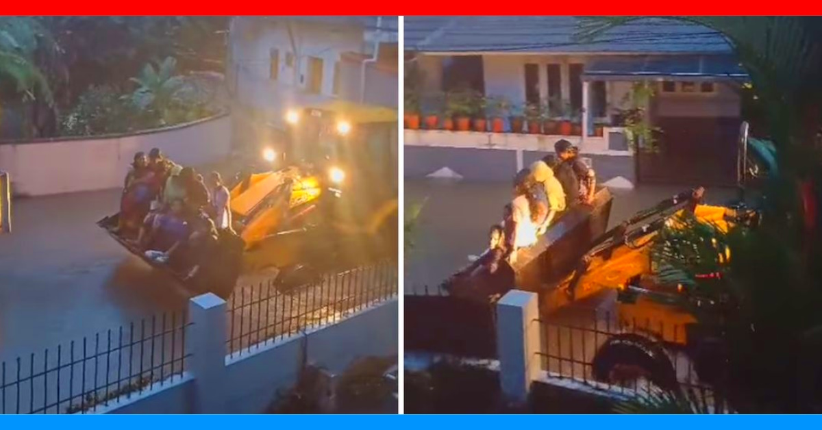 JCB Drops Office-Goers Home After Kochi Roads Get Flooded [Video]