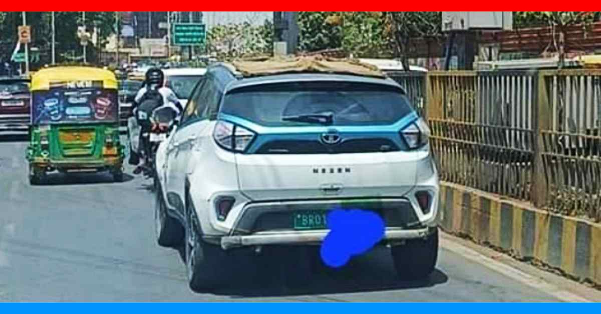 Tata Nexon EV Owner Puts Wet Sack On Car Roof To Reduce Heat