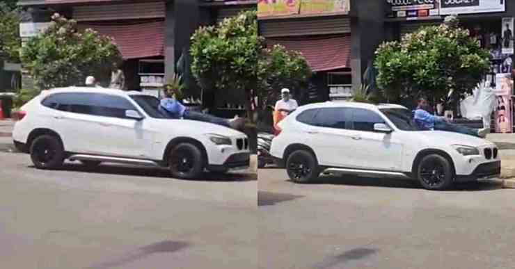 17 Year-Old Drives Dad’s BMW X1 With Man Sitting On Bonnet [Video]