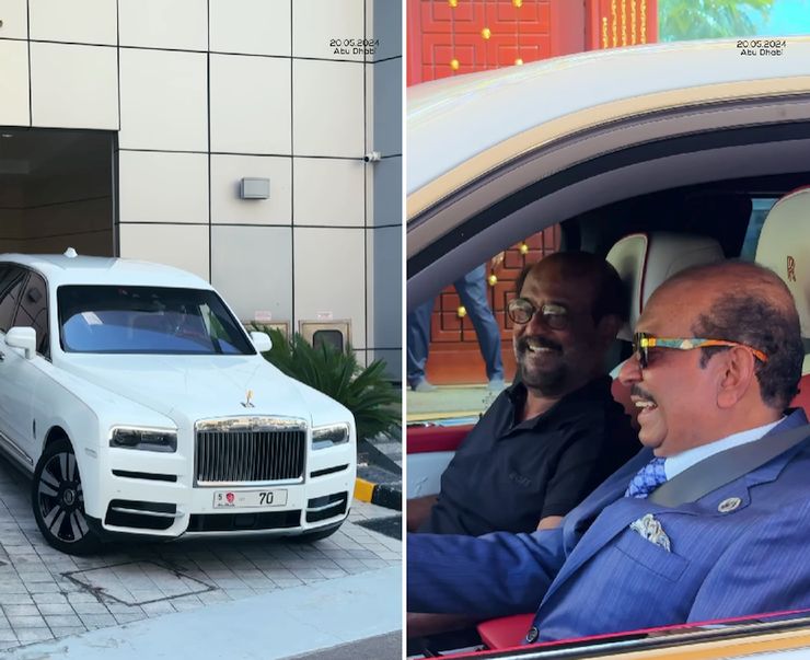 Billionaire Lulu Mall Owner M.A. Yusuff Ali Takes Superstar Rajnikanth For A Spin In His Rolls Royce Cullinan SUV [Video]