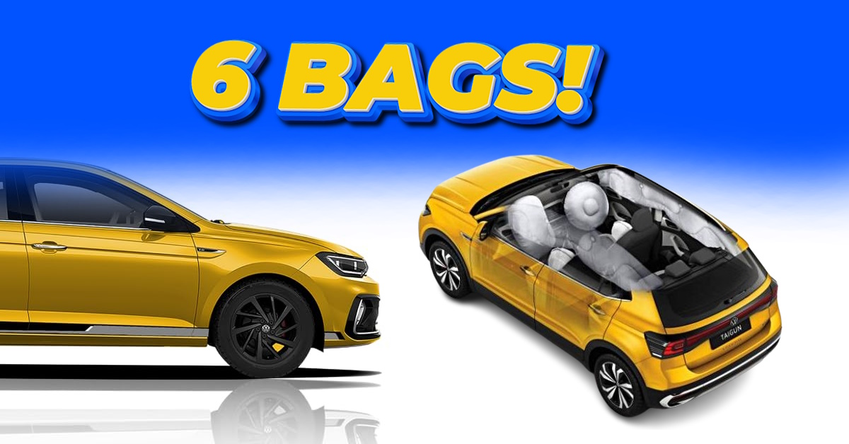 6 airbags for VW Taigun and Virtus
