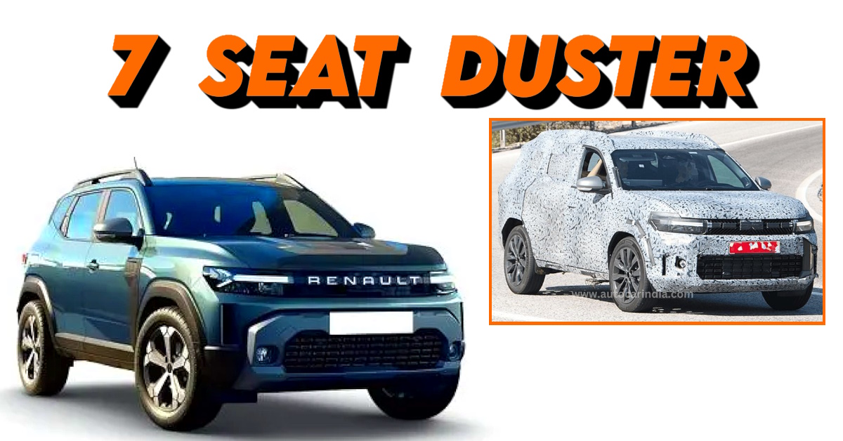 7 seat renault duster bigster spied