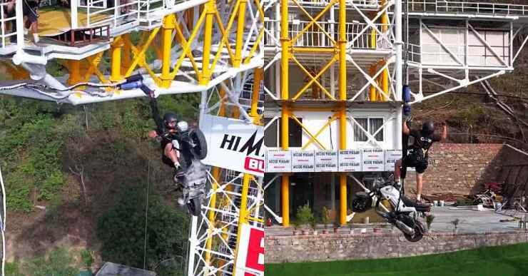 Bike bungy Jumping himalaya