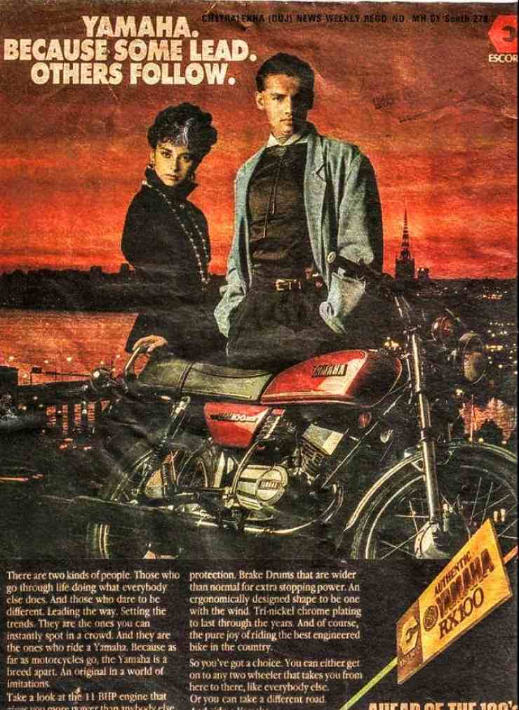 Iconic Yamaha RX100 Ads From The 1980s And 90s
