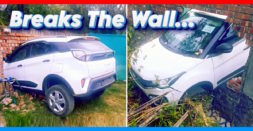 Tata Nexon Crashes Into A Wall And Emerges On The Other Side