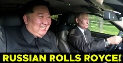 Vladimir Putin Drives Kim Jong Un In Russia's Rolls Royce Rival [Video]