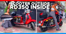 This Indian Scooter With Yamaha RD350 Engine Is Called Yam-Bretta [Video]