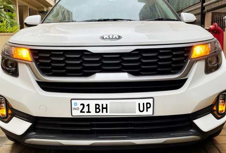 BH number plate