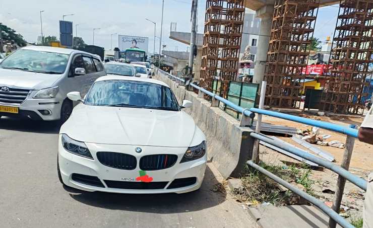 BMW Z4 owner fined for running out of fuel