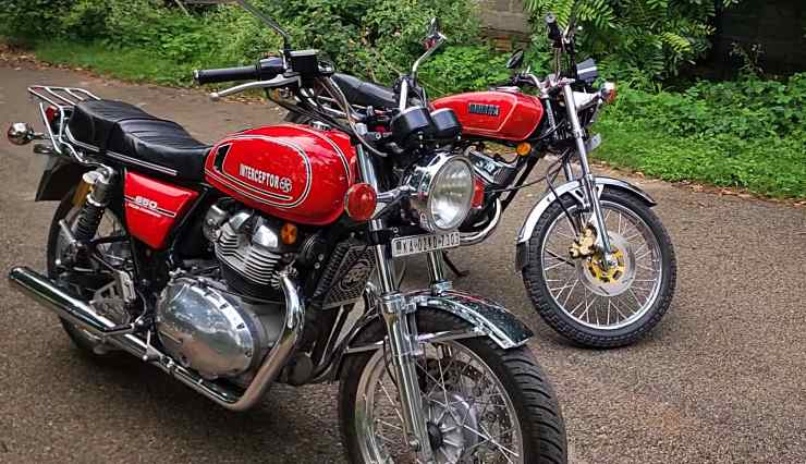 Yamaha RX100 and RE Interceptor 650