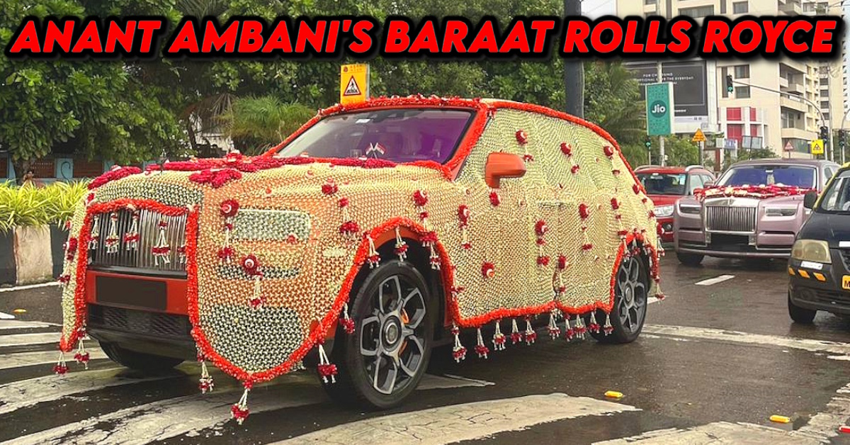 Anant Ambani's Wedding Car Has To Be India's Most Decorated Rolls Royce 