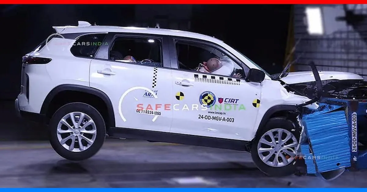 Maruti Suzuki Grand Vitara After Bharat Ncap Crash Test First Pictures Surface