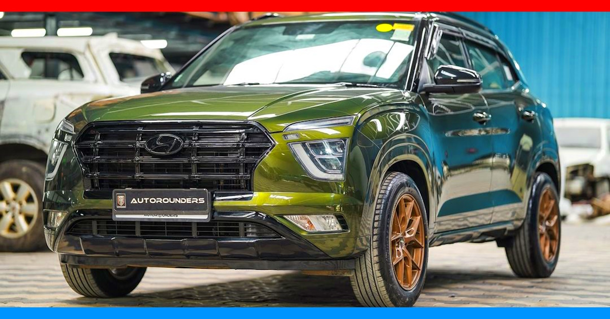 Hyundai Creta Modified With Mercedes G-Wagen Colour Is a Head Turner ...