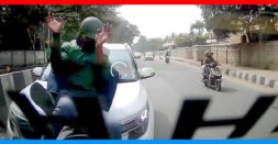 Careless Kia Seltos Driver Rear-Ends Scooter On a Busy Bengaluru Road: Dashcam Video