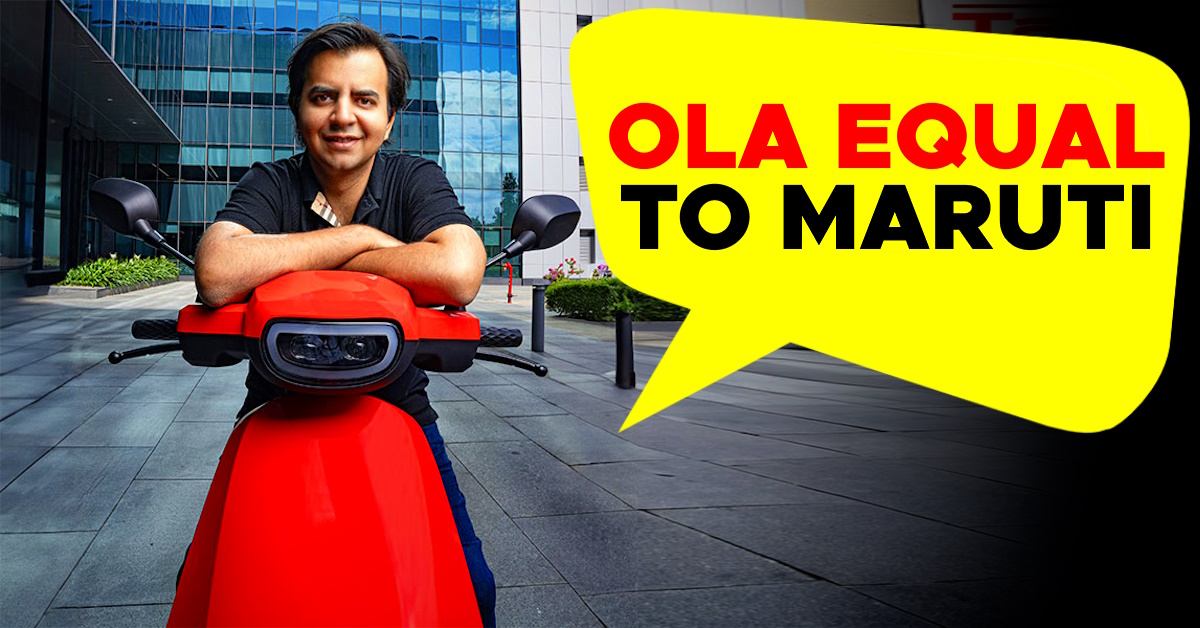 Bhavish Aggarwal: Ola Electric Is Almost Equal To Maruti Suzuki - CarToq.com