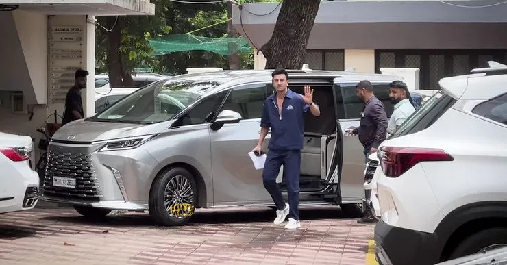 Ranbir Kapoor with his Lexus LM 350h