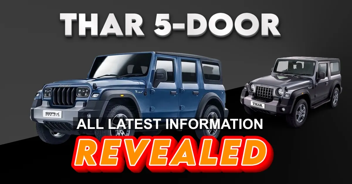 2024 Mahindra THAR 5-DOOR: Features, Expected Prices REVEALED