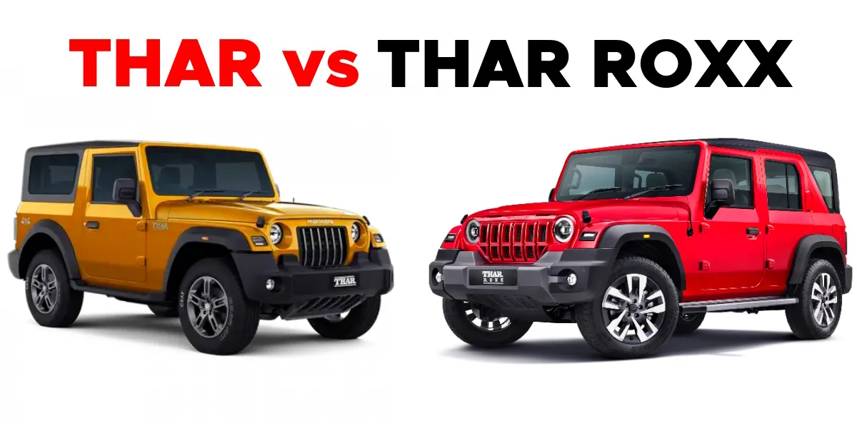 새로 출시된 Mahindra Thar ROXX: 3도어 모델에 제공되는 20가지 기능