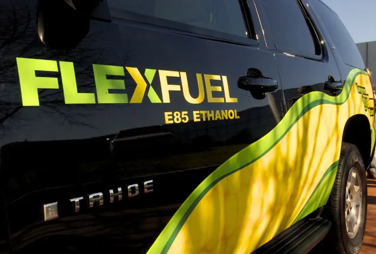 E85 flex fuel vehicle