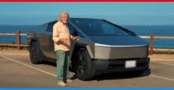 Ex-Top Gear Presenter James May drives Tesla Cybertruck (Video)