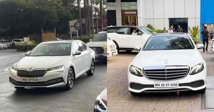 Shahrukh Khan convoy sedans