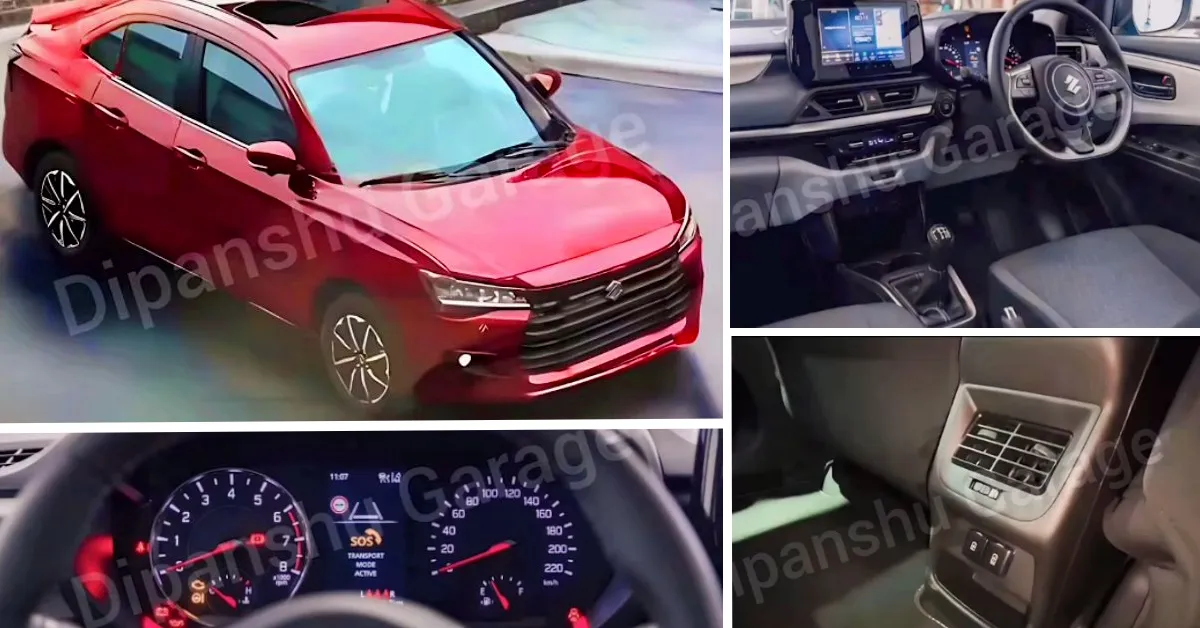 2024 Maruti Suzuki Dzire Interior Leaked