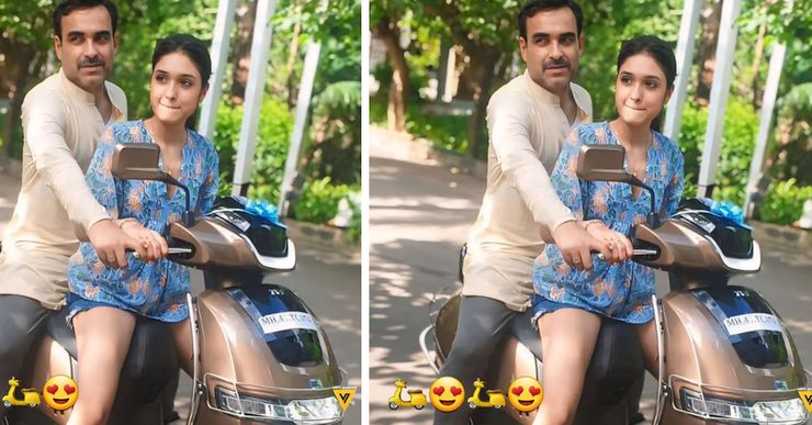 Pankaj Tripathi teaching his daughter how to ride