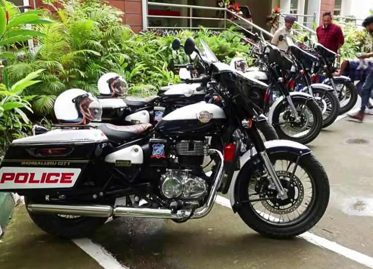 Bengaluru City Police custom Royal Enfield Motorcyles