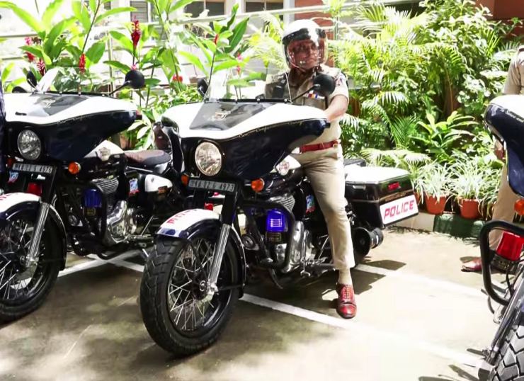 Bengaluru police custom Royal Enfield