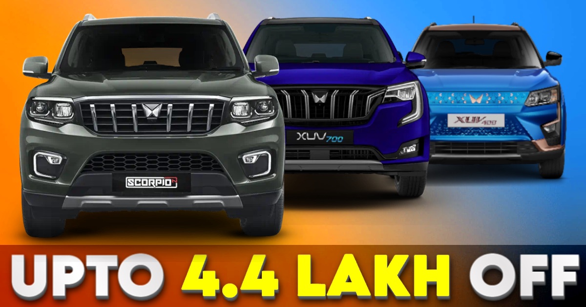 Mahindra XUV300, XUV400, XUV700, Bolero, Scorpio-N Discounts Up to Rs.4 ...