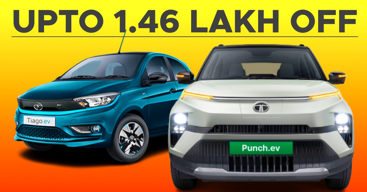 Tata Punch.EV And Tiago.EV Get Massive Discounts: Upto Rs. 1.46 Lakh Off