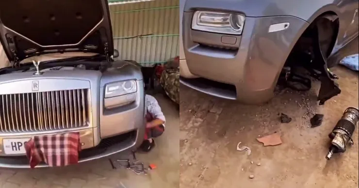 Rolls Royce Ghost work in local garage