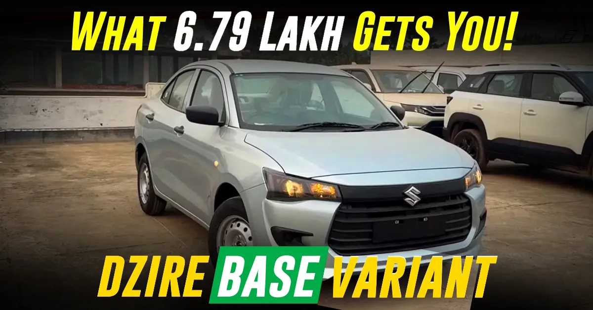 2024 AllNew Maruti Suzuki Dzire LXI Base Variant This Is What Rs. 6.