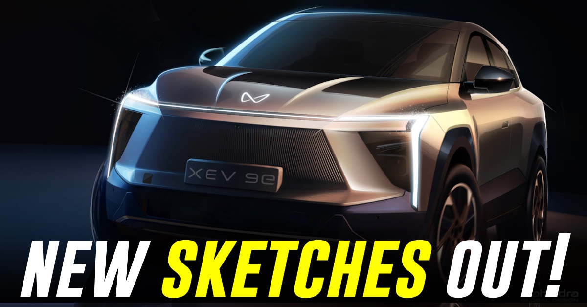 Mahindra BE 6E And XEV 9E Electric SUVs: Official Design Sketches Released