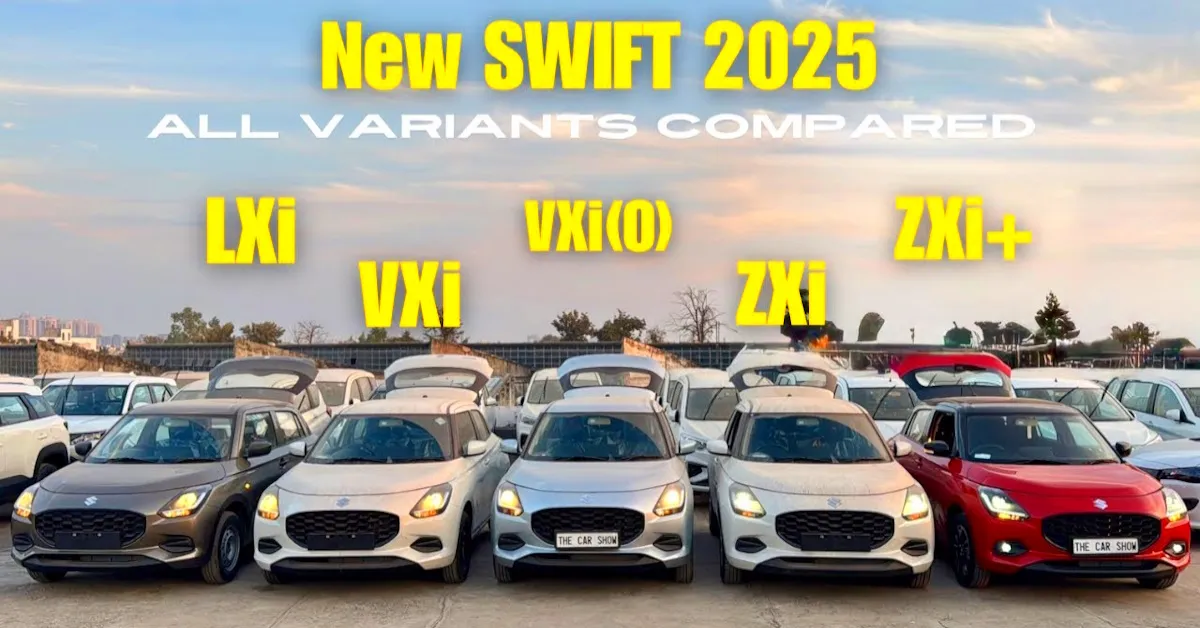 All Maruti Swift Variants Compared, Changes Explained (Video)